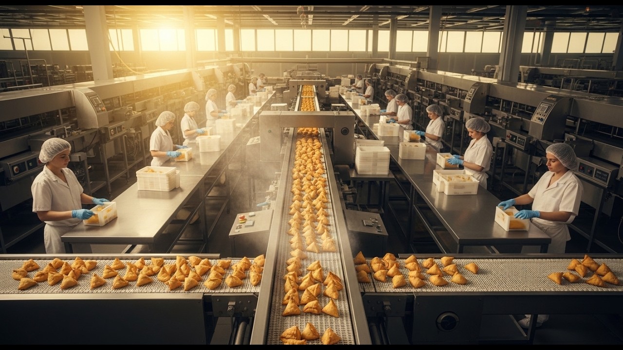 Full Behind the Scenes Tour of a Samosa Factory – How It’s Made!