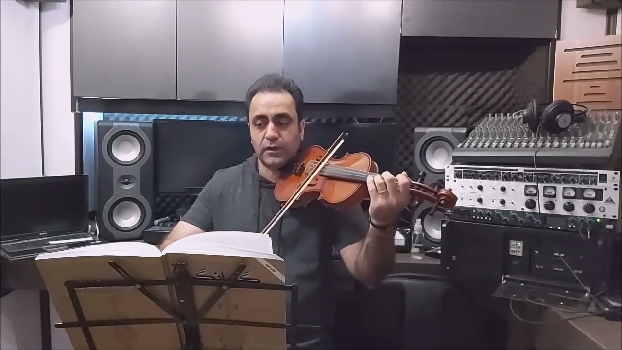 آموزش ویولن گلبانگ 1 سیاه چشمون ایمان ملکی