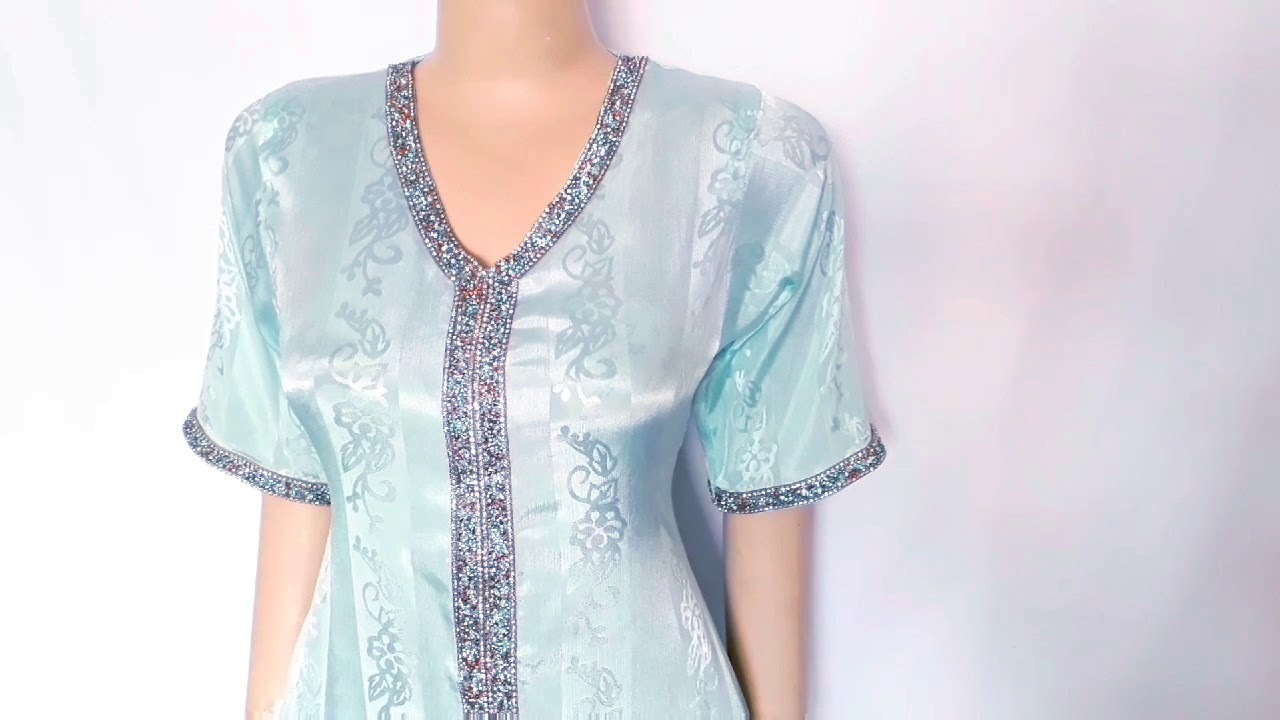 قفطان جوهرة بالجيلاتين(الشكل النهائي والتكفيفة عيرية الي كملت بيها الطول)