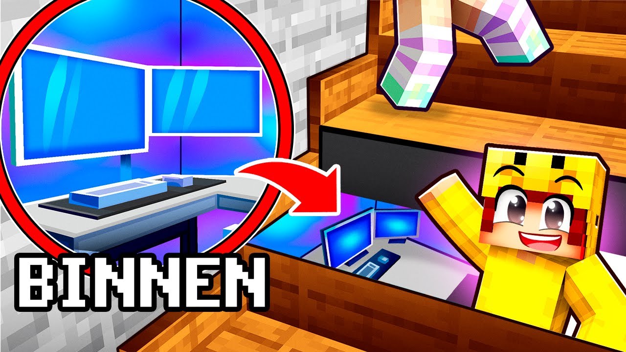 GEHEIME Game Kamer Bouwen Om Te VERSTOPPEN Voor ZUSJE!