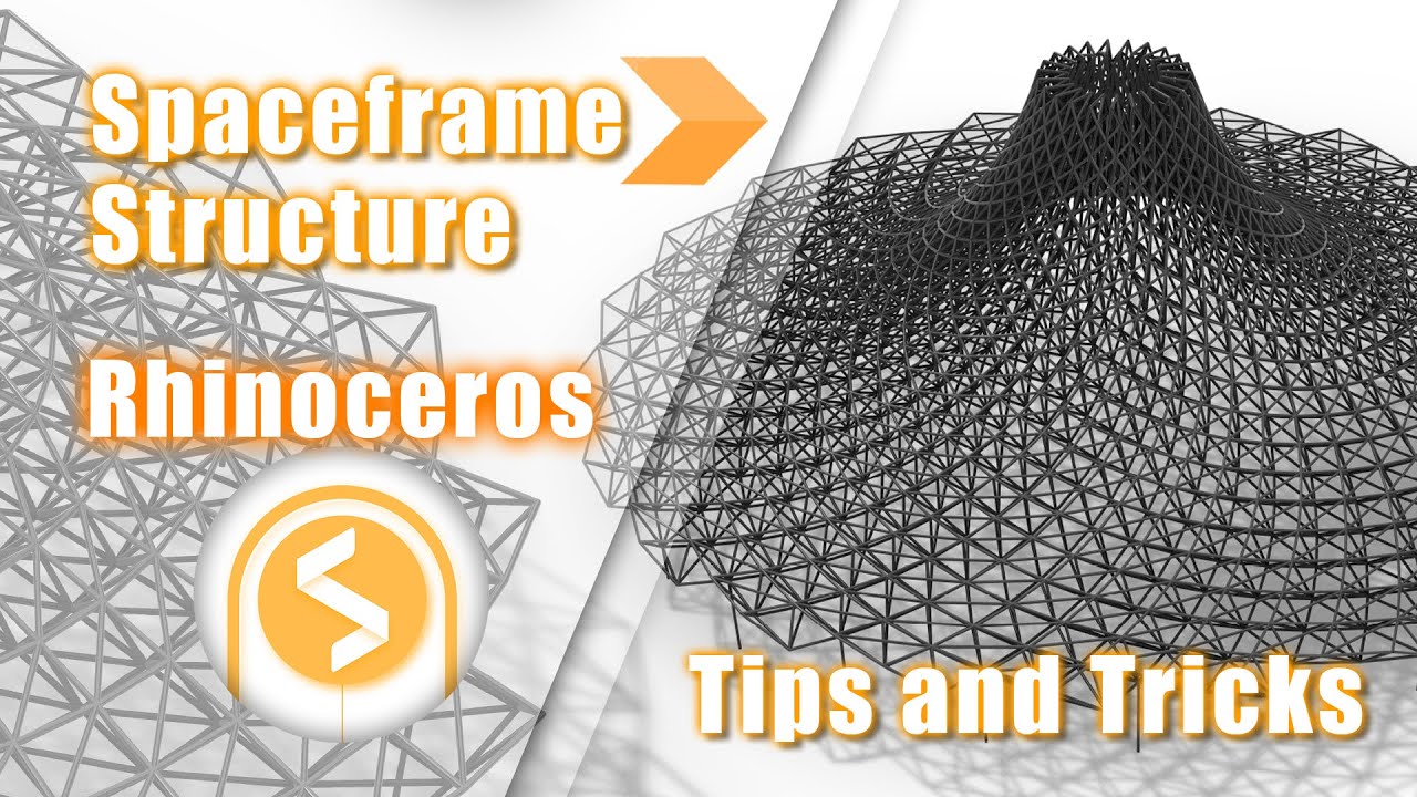 Create this impressive spaceframe structure entirely in Rhino without using any plugins.