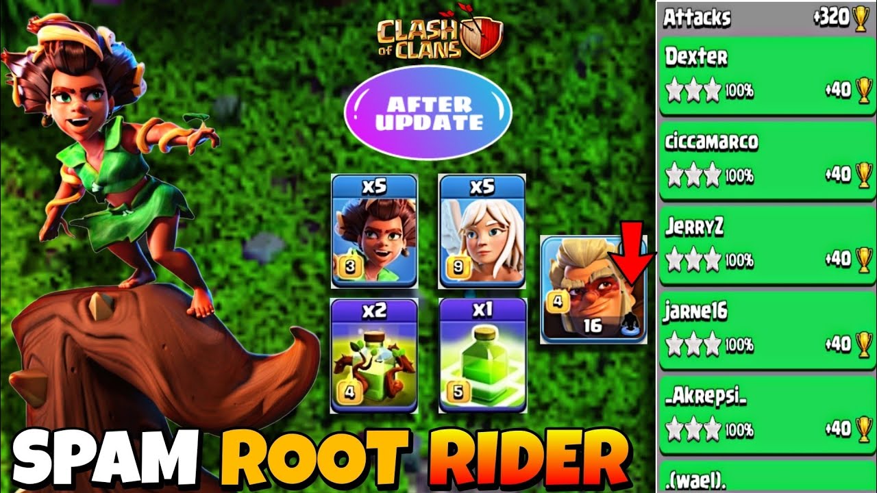 AFTER NERF DRUID 🔴 SPAM ROOT RIDER VALKYRIE WITH HEALER 🔴 LEGEND LEAGUE LIVE ATTACK 🔴 OCTOBER SEASON