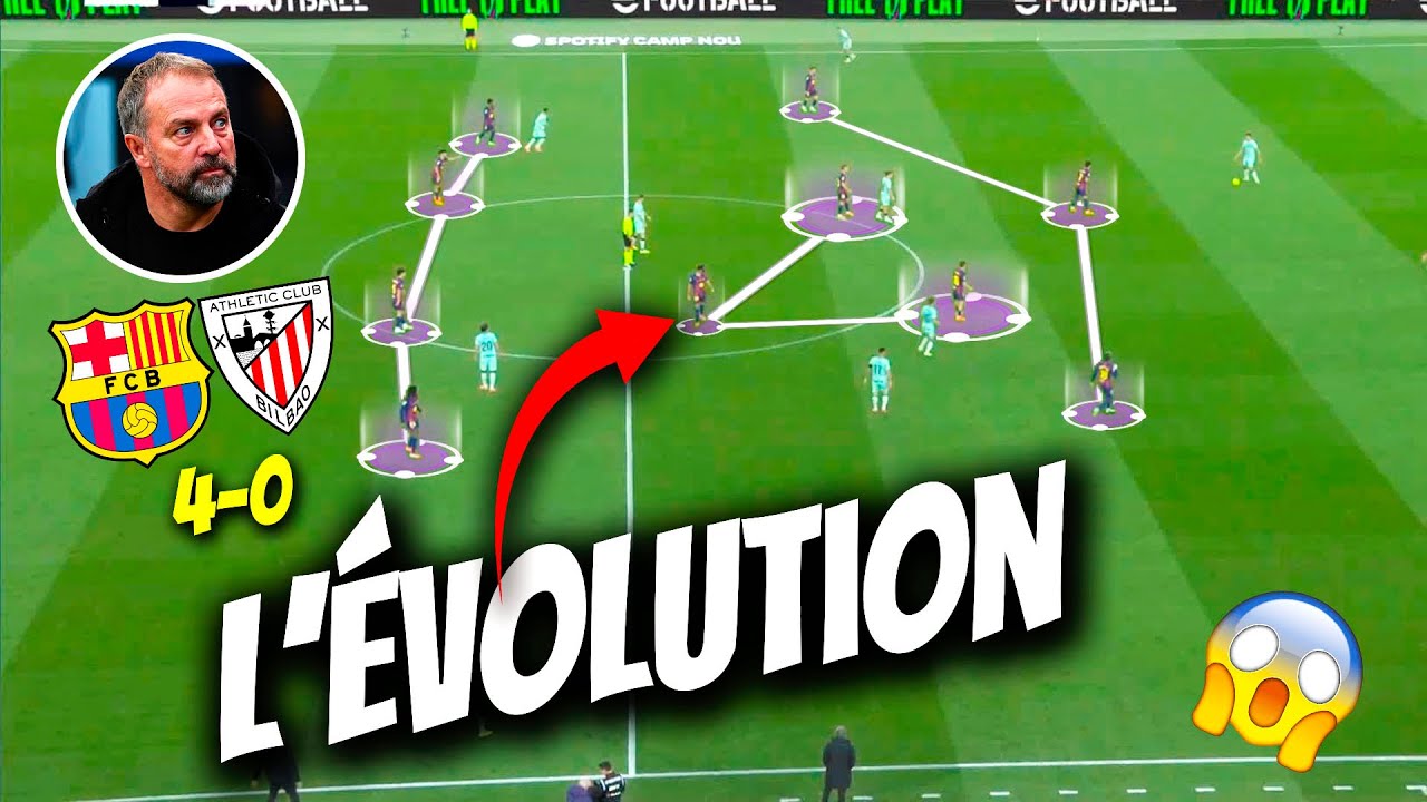 Comment les NOUVELLES TACTIQUES de Flick ont totalement d&eacute;truit l&rsquo;Athletic Bilbao