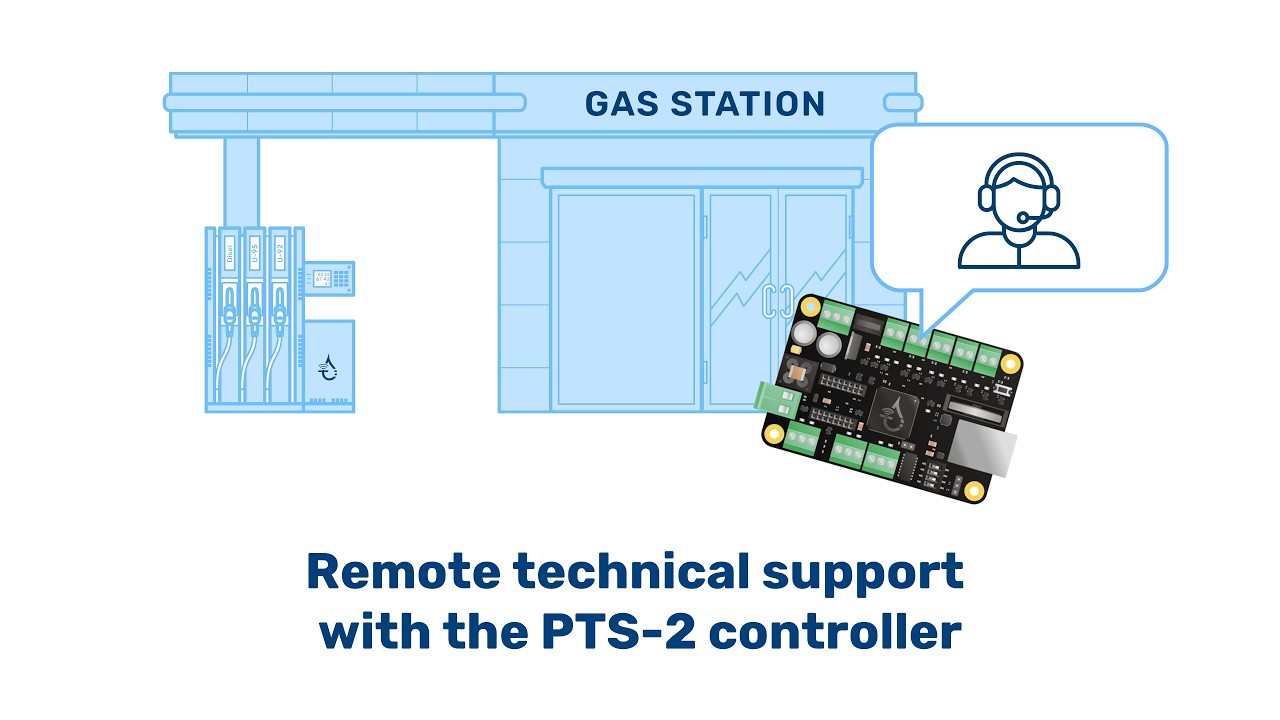 Remote technical support with the PTS-2 controlle