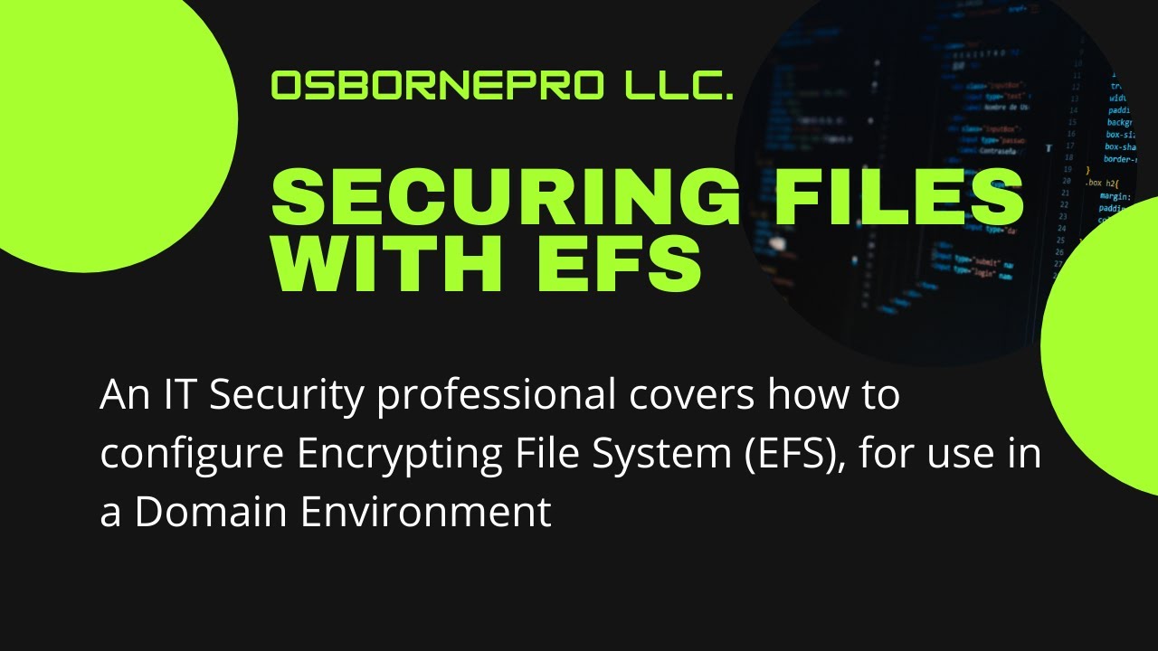 Защита файлов с помощью EFS (шифрованной файловой системы) [среда Windows]
