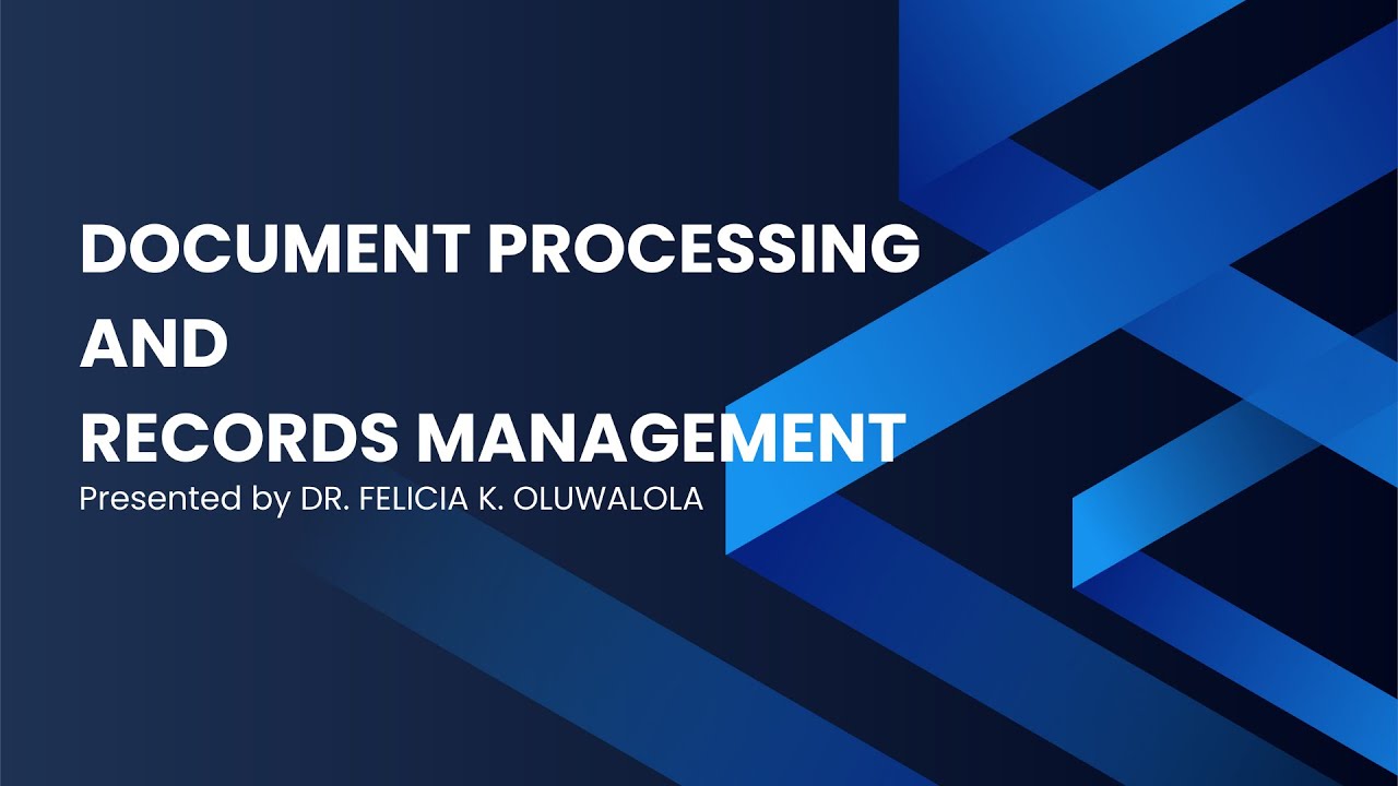Document Processing and Record Management