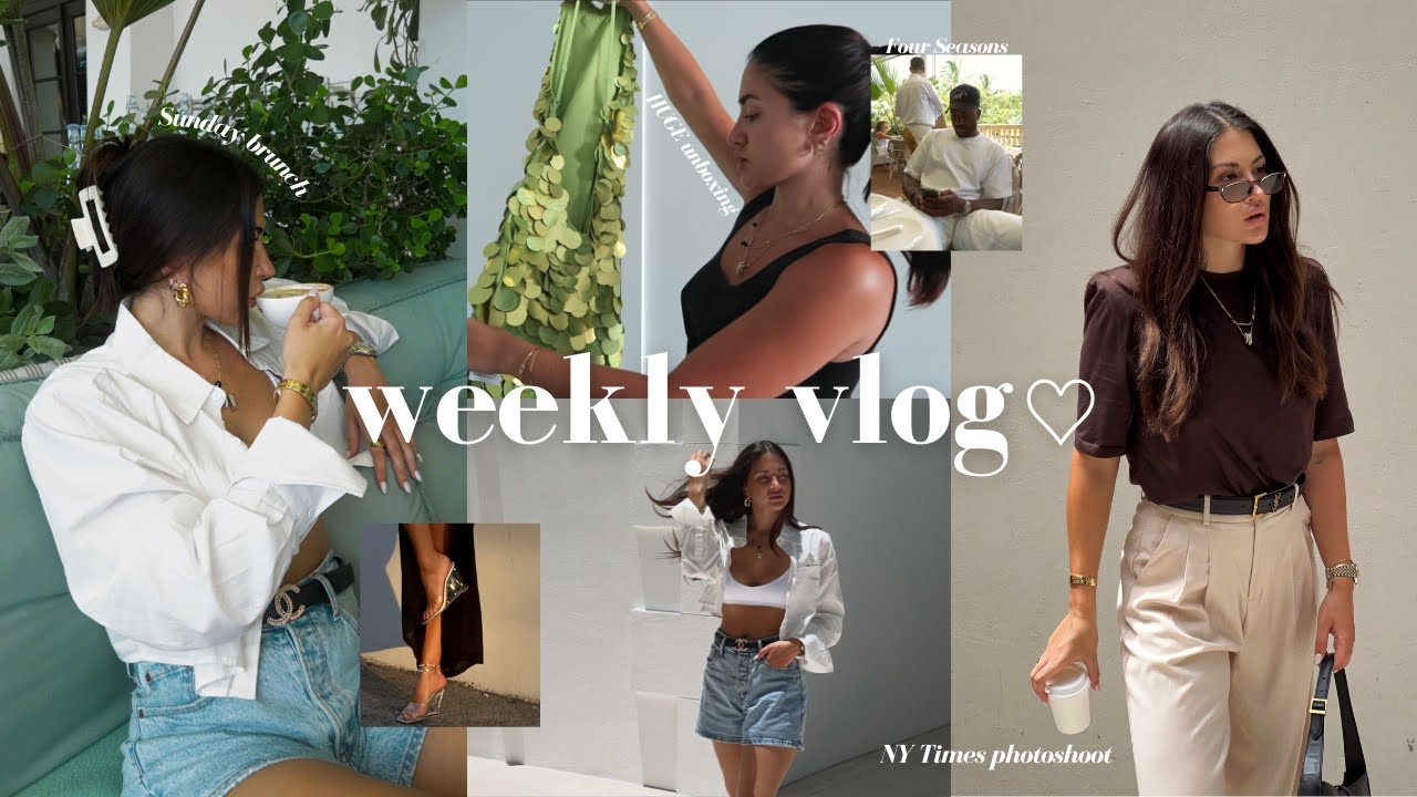 Weekly vlog living in Miami ♡ HUGE unboxing, tattoos, Sunday brunch, NY Times photoshoot & more!