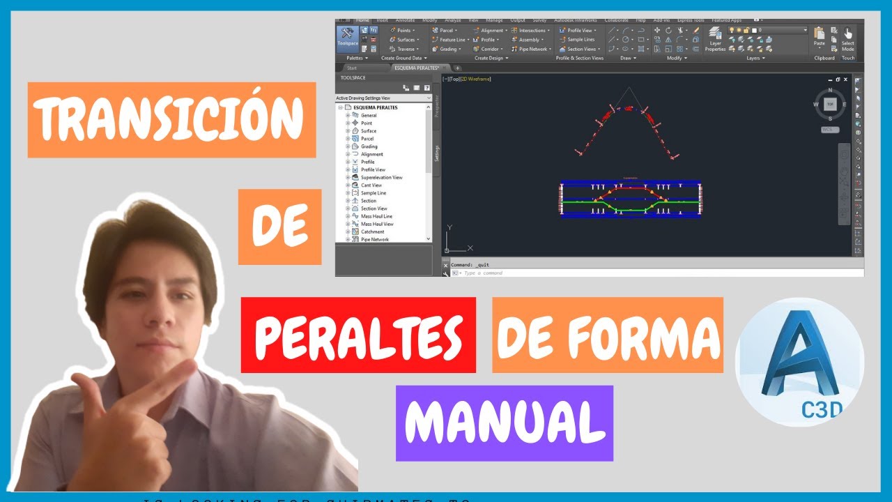 TRANSICION DE PERALTE DE MANERA MANUAL CIVIL 3D [2023] CAP. 21👷🏻💯