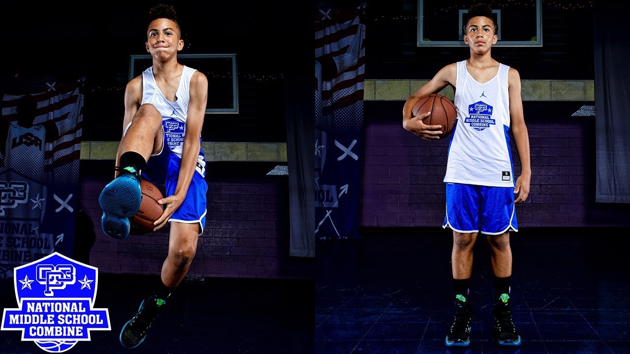 Cameron Boozer is a TWO WAY PLAYER at the  2017 CP3 National Middle School Combine