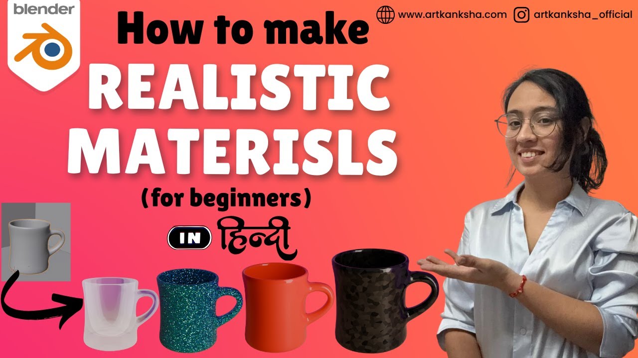 How to Make Realistic Materials in Blender in HINDI | Complete Material Basics Explained |
