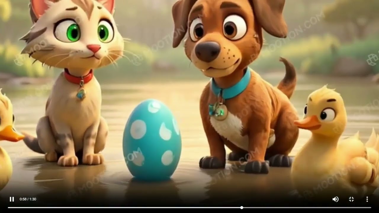 Spotlight story: Cat dog and the lost egg. 🦎 🥚 