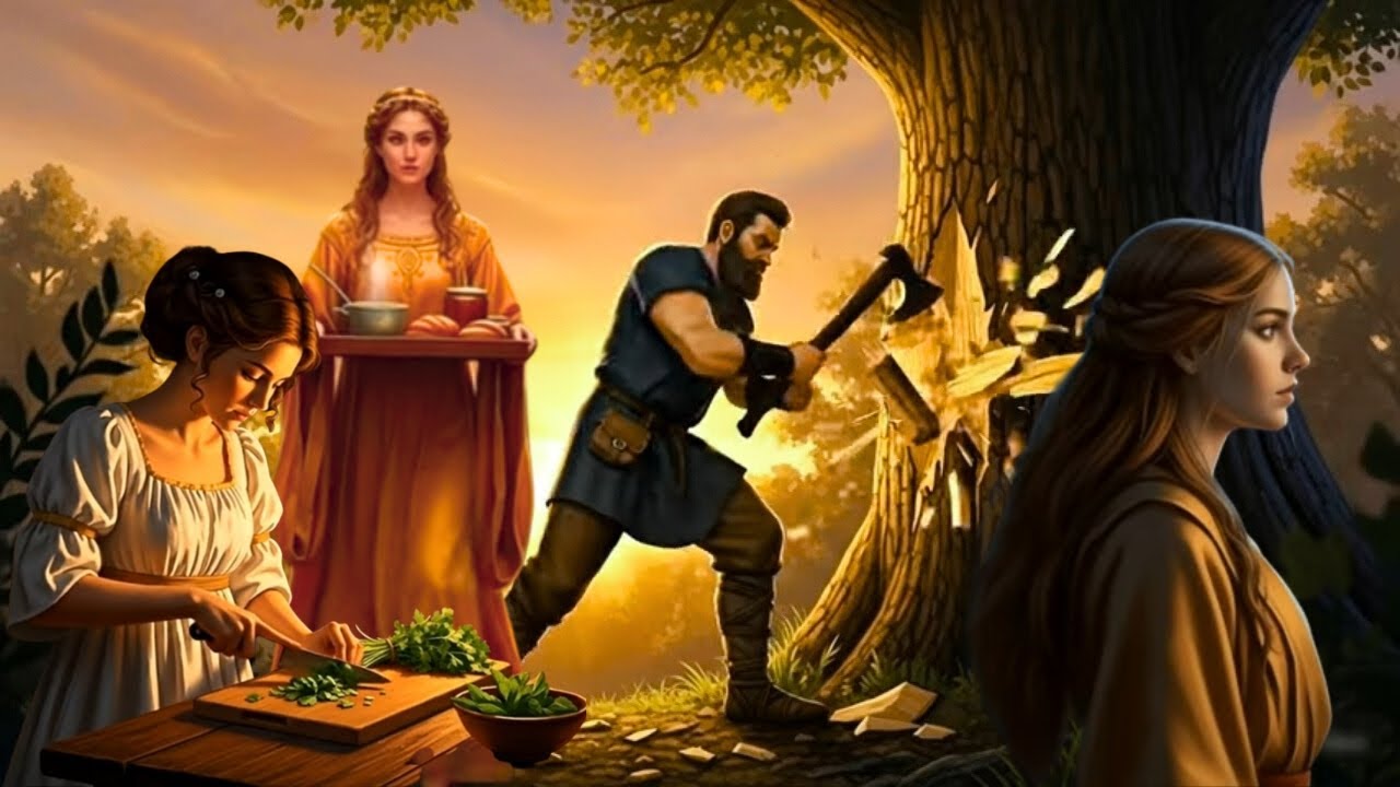 গরিব কাঠুরে এবং তার যুবতী তিন মেয়ের রহস্যময় গল্প | Moral Bangla Story | Audio story | Golper Vhubon.