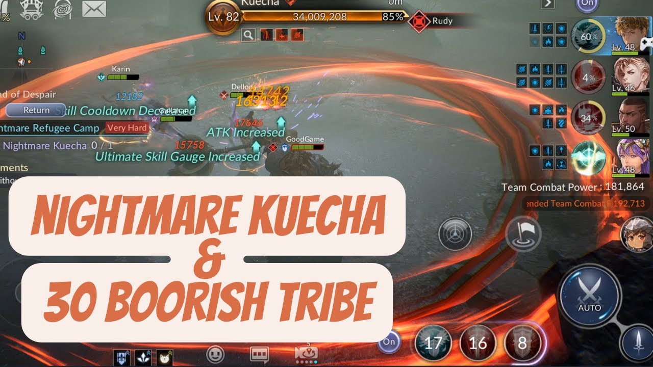 Nightmare Kuecha and 30 Boorish Tribe Very Hard Seven Knights 2