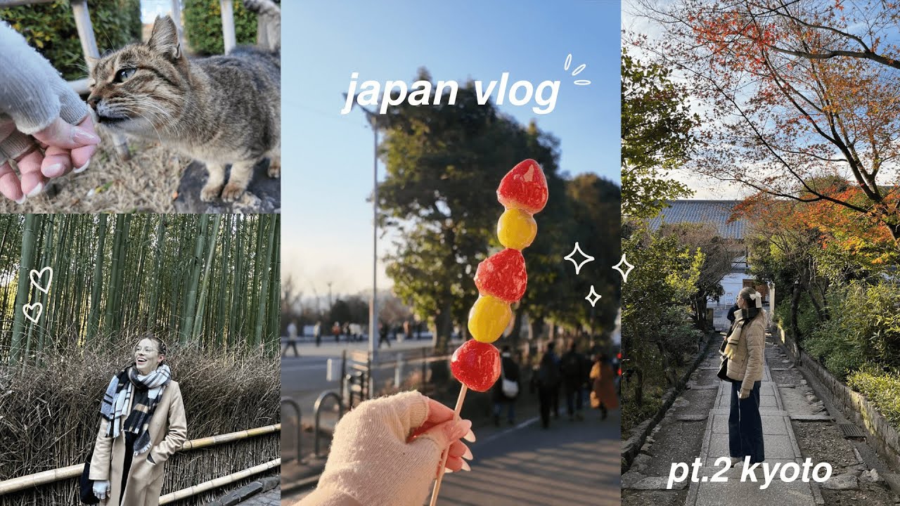 JAPAN VLOG ⛩ pt.2 : exploring kyoto, ghibli store, arashiyama, bamboo forest, good food 🍡