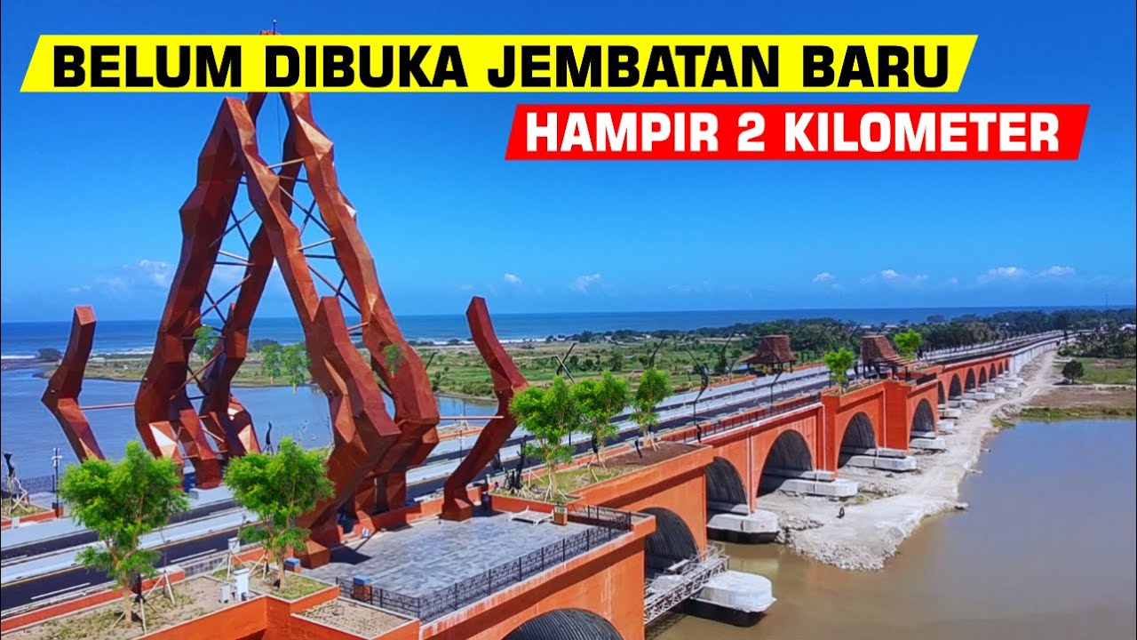 Jembatan Baru Pandansimo Jogja – Ada Anjungan View Laut & Jogging Track❗