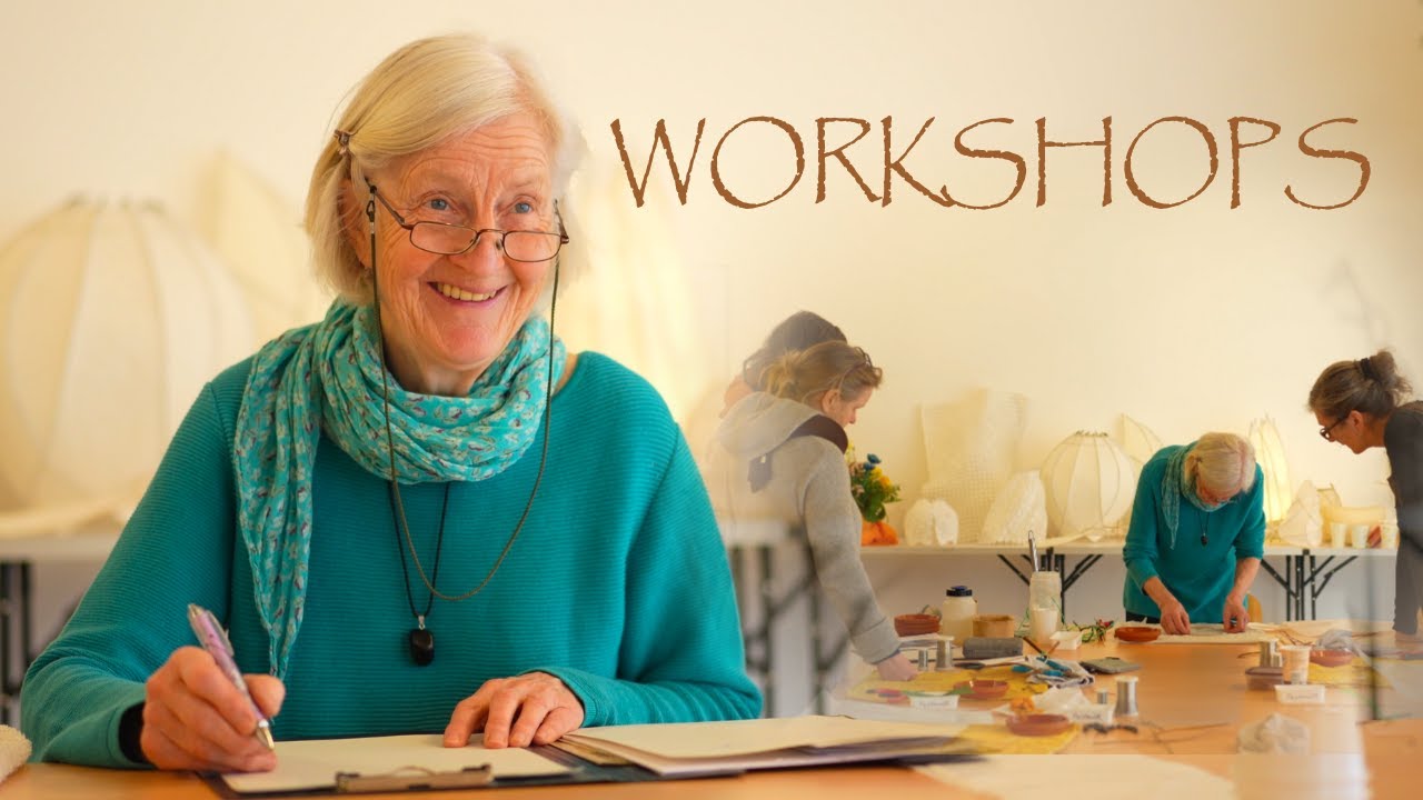 PAPIERLAMPEN - PAPIERSKULPTUREN | BILDER EINES WORKSHOPS