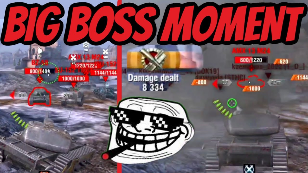 BIG BOSS FUNNY MOMENTS🗿😂 | WoT Blitz
