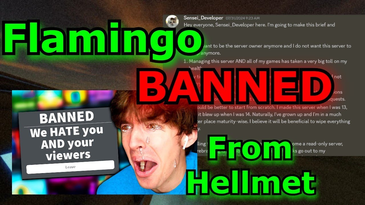So Flamingo Got Banned From Hellmet..