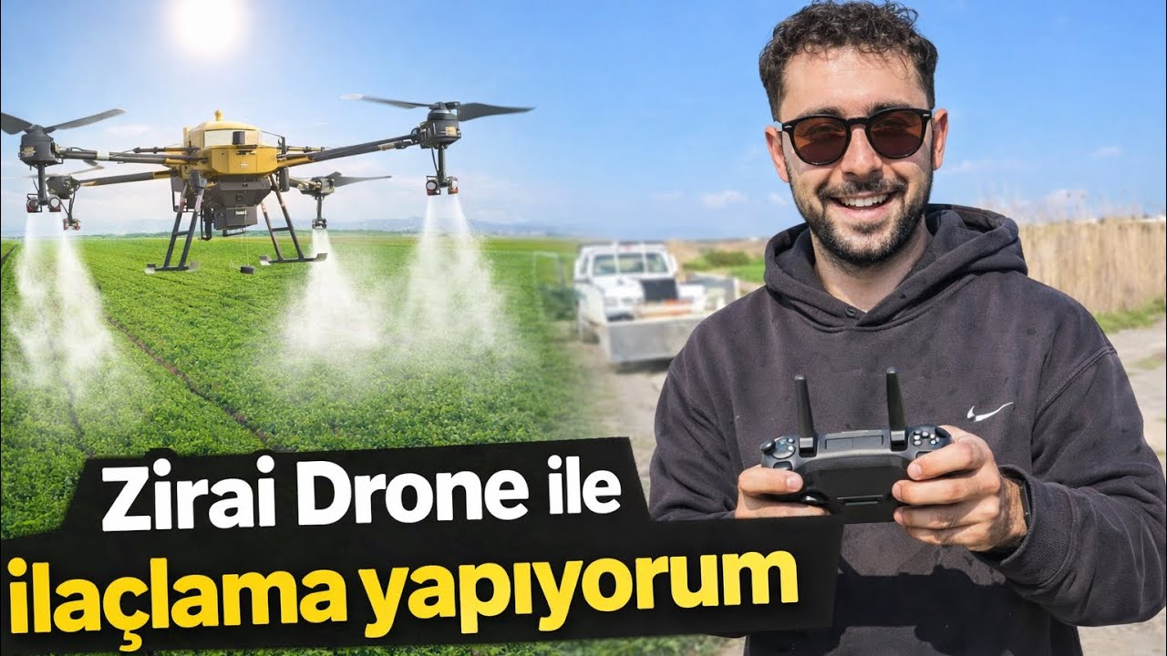 Drone’la Buğdayları İlaçlıyorum / DJI Agras T10