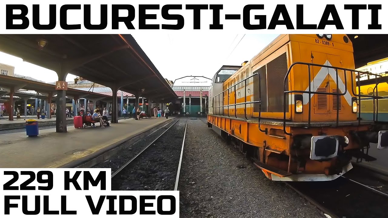 Bucuresti-Urziceni-Galati full rearview-Trainride-Zugfahrt
