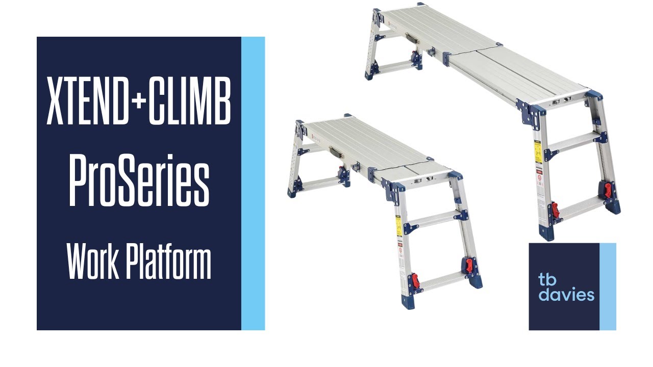 TB Davies XTEND+CLIMB ProSeries Fully Adjustable Work Platform - Demo