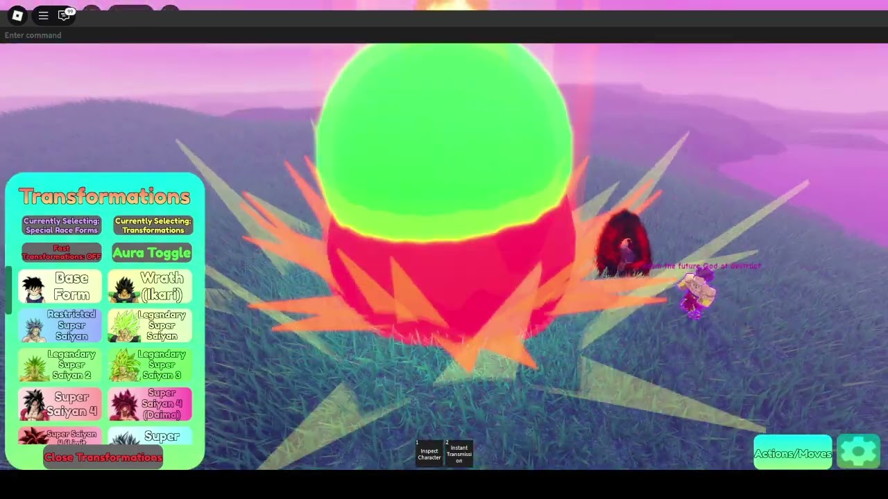 All Legendary Super saiyan transformations in dragon ball rp azure