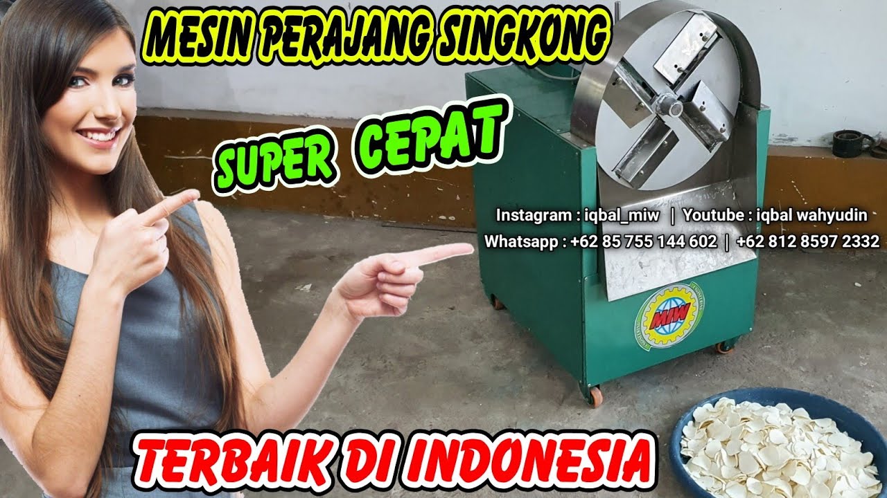 Mesin Perajang Singkong Super Cepat Otomatis Dorong Sendiri || Jual Mesin Perajang Singkong Kentang
