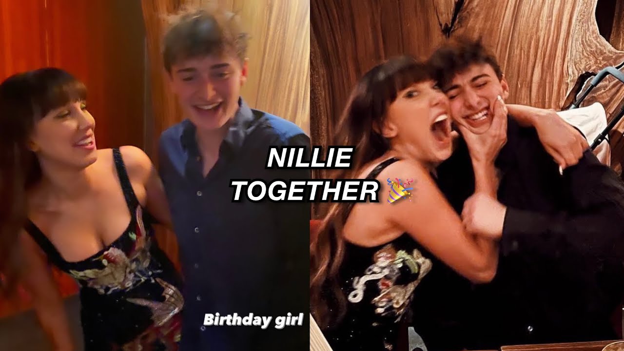 Noah Schnapp and Millie Bobby Brown on her 18th birthday !