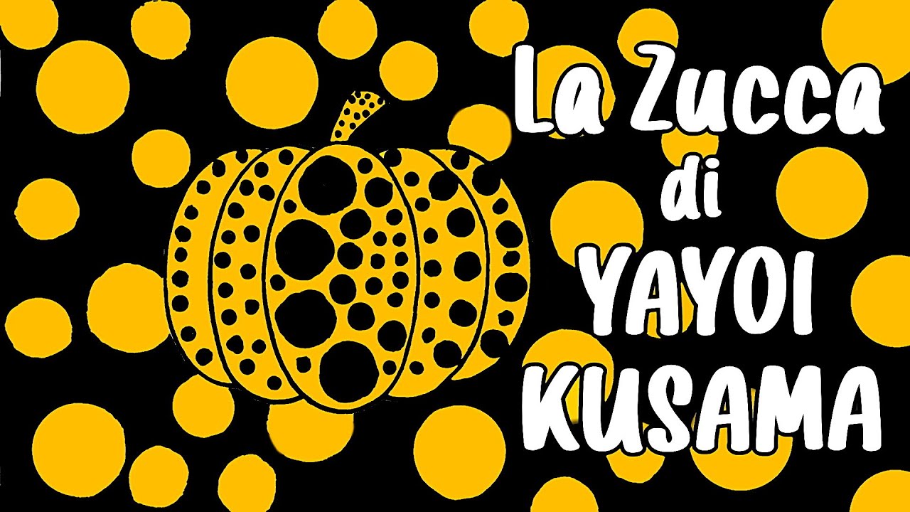 🎃🎨 La ZUCCA di YAYOI KUSAMA: dipingere con i punti e i cerchi 🟡⚫🟠 (Kusama Yellow Pumpkin)