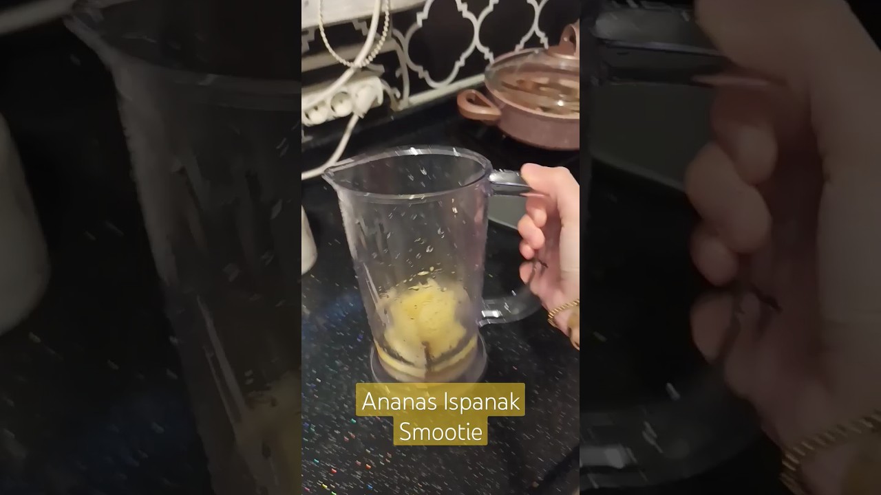 Ananas Ispanak Smoothie 🌟💯 #smoothie