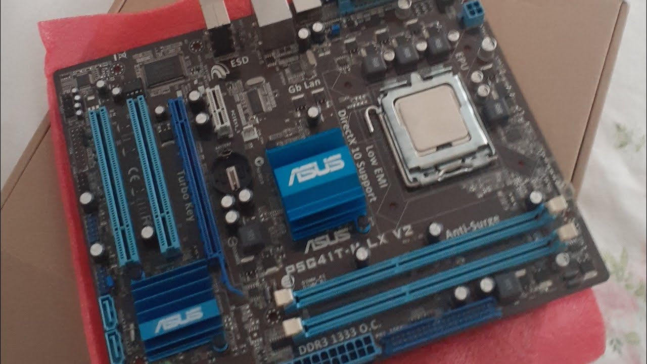 UNBOXING DA  PLACA MÃE  P5G41T-M lx v2  LGA775  DO (ALIEXPRESS) - O MELHOR CUSTO BENEFÍCIO
