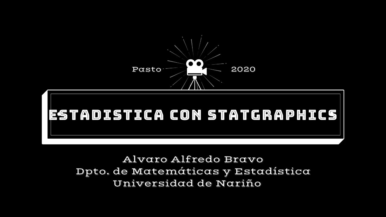 ESTADÍSTICA CON STATGRAPHICS 3 (PRUEBAS DE HIPÓTESIS CON DATOS RESUMIDOS)
