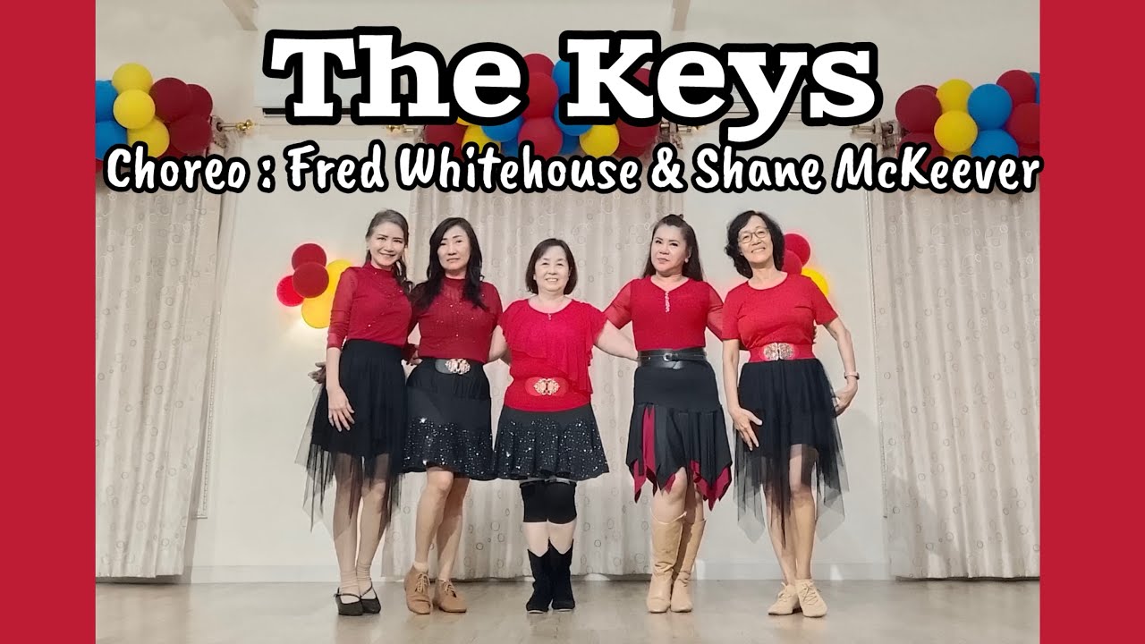 The Keys Line Dance @lindarosani4776 