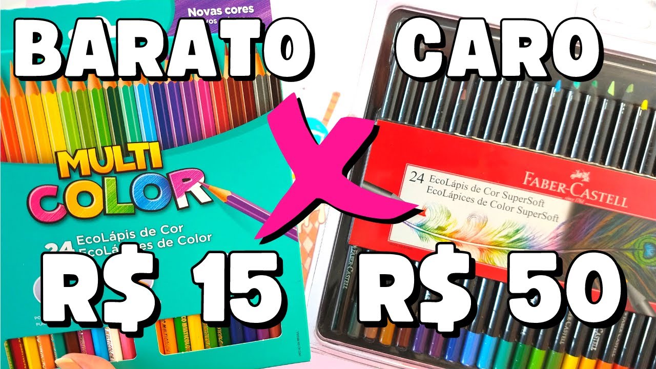 LÁPIS de COR CARO x BARATO | Faber-Castell SuperSoft X MultiColor