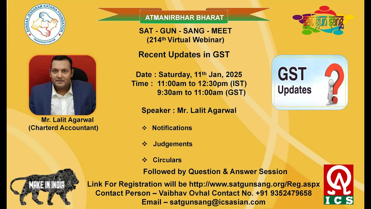 Recent Updates in GST