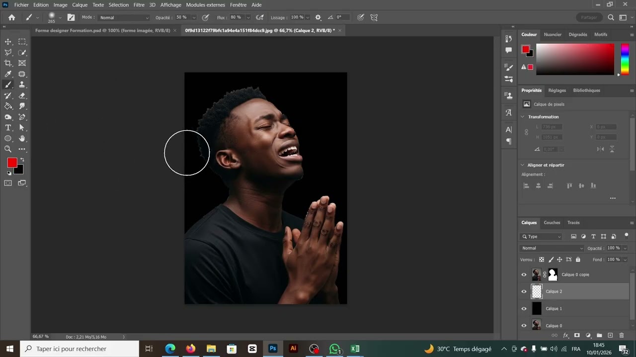 Effet lumière dans Photoshop