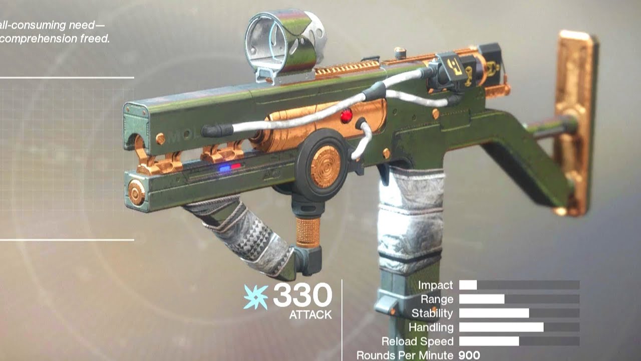 Destiny 2 Sol Pariah 6 Submachine Gun - Lost Prophecy Verse 6 - Forge Weapon