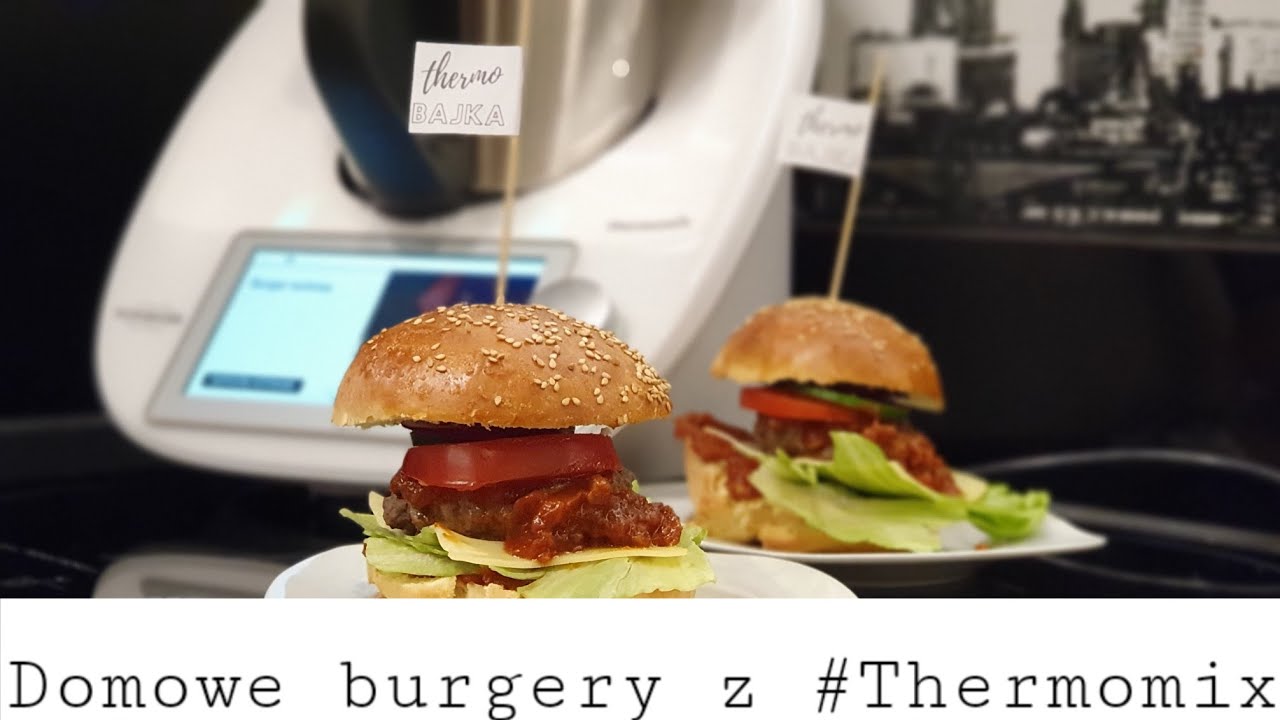 Pyszne domowe Burgery z sosem barbecue z Thermomix // ThermoBajka