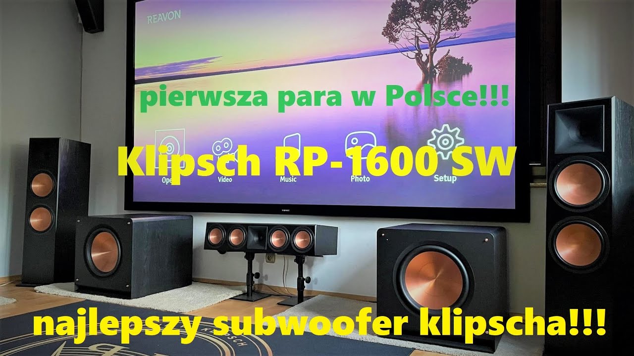 Klipsch RP - 1600 SW - pierwszy kontakt z najlepszym subwooferem Klipscha!