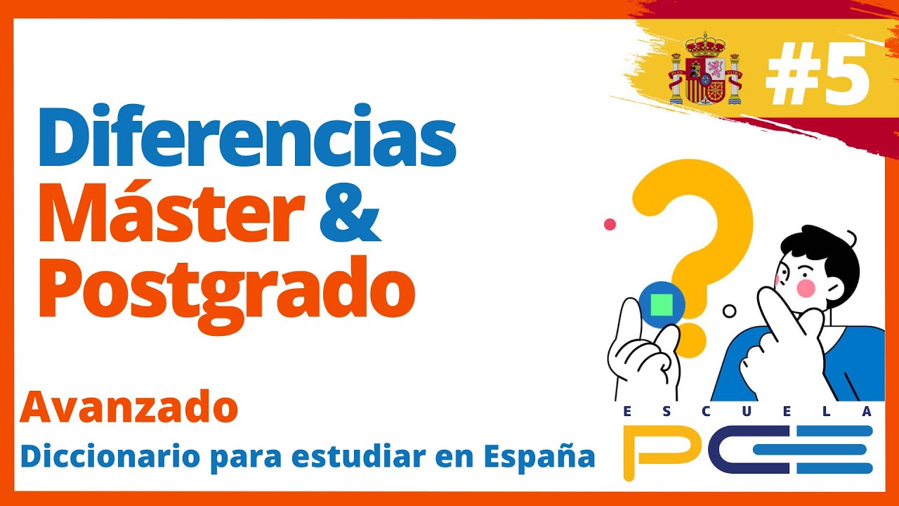 🟠Diferencias entre M&Aacute;STER y POSTGRADO🟠 ⭐Escuela PCE