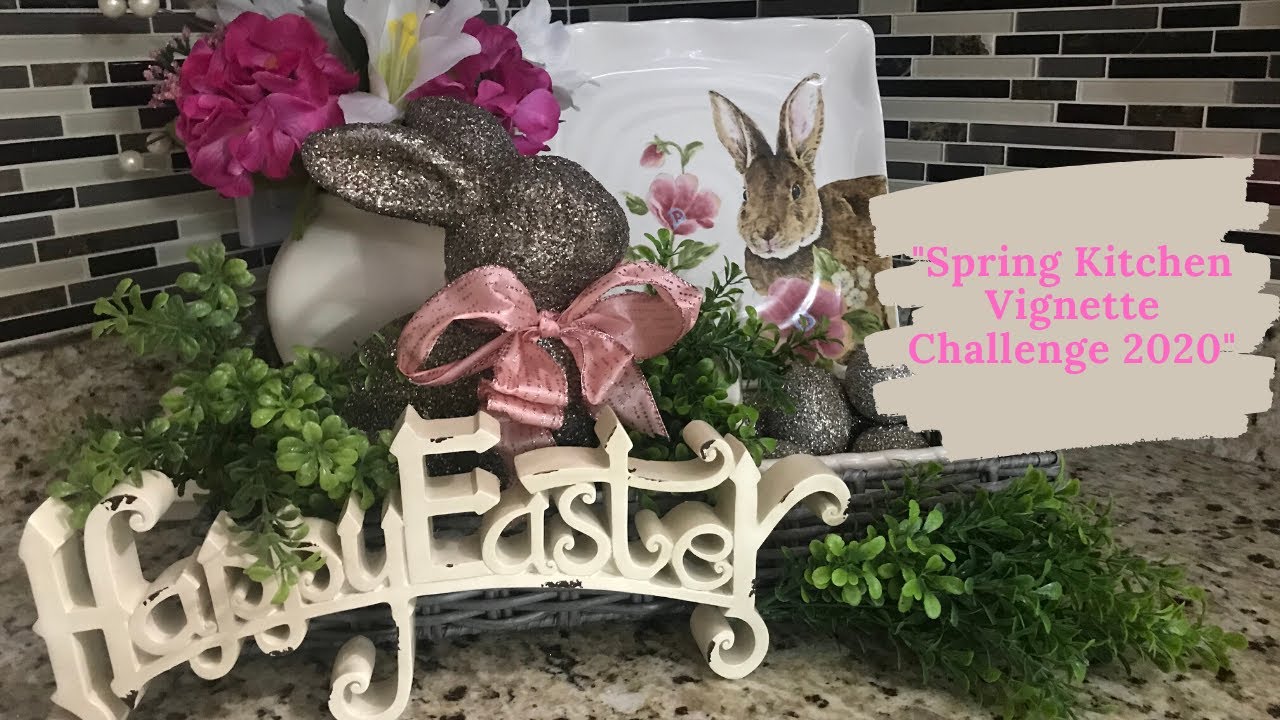 Spring Kitchen Vignette Challenge 2020 #springkitchenvignette2020 #spring