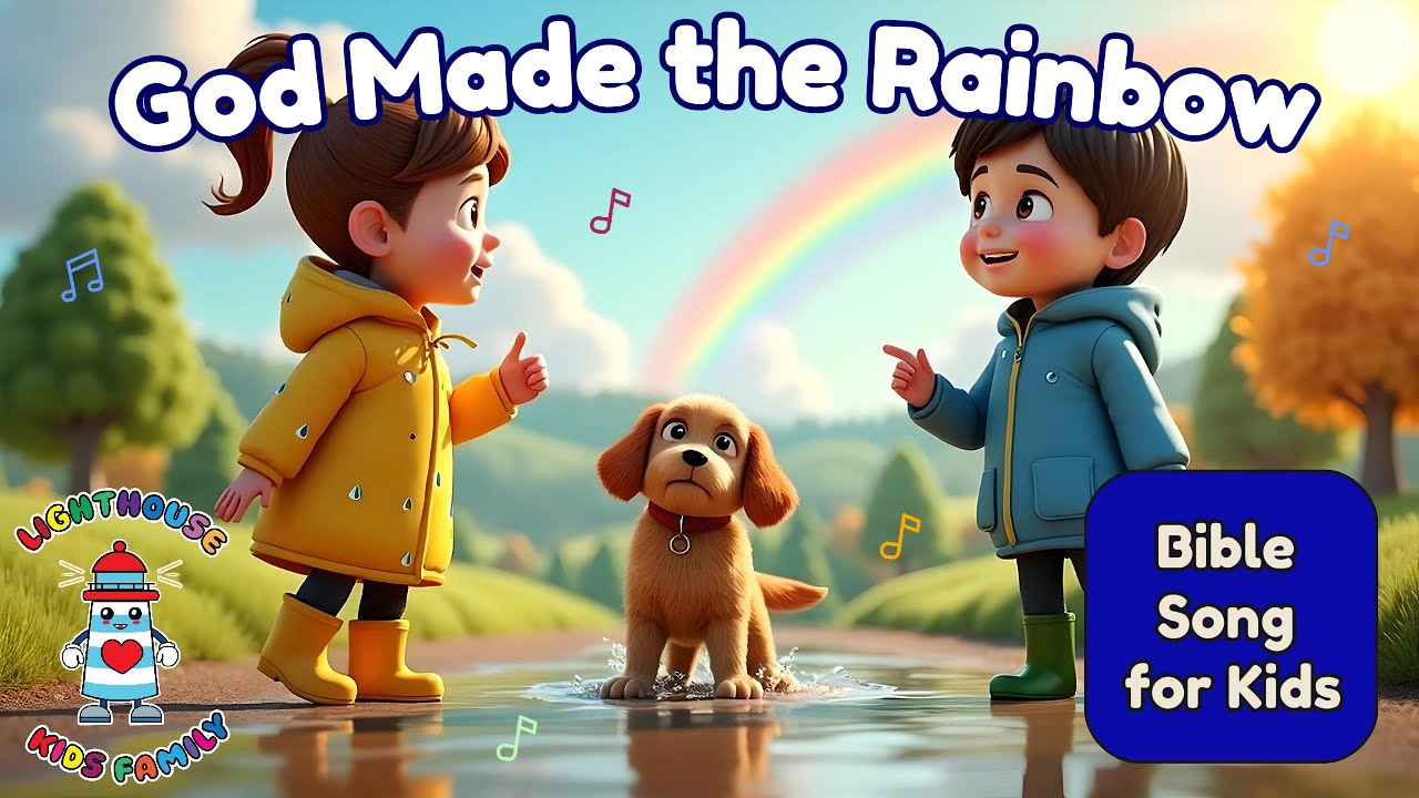 God Made the Rainbow 🌈 | Bible Song for Kids about Noah&rsquo;s Promise | Gen 9:13-16