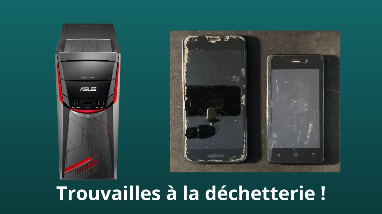 J'ai trouvé 2 téléphones et 1 PC à la déchetterie ! Fonctionnent ils ?