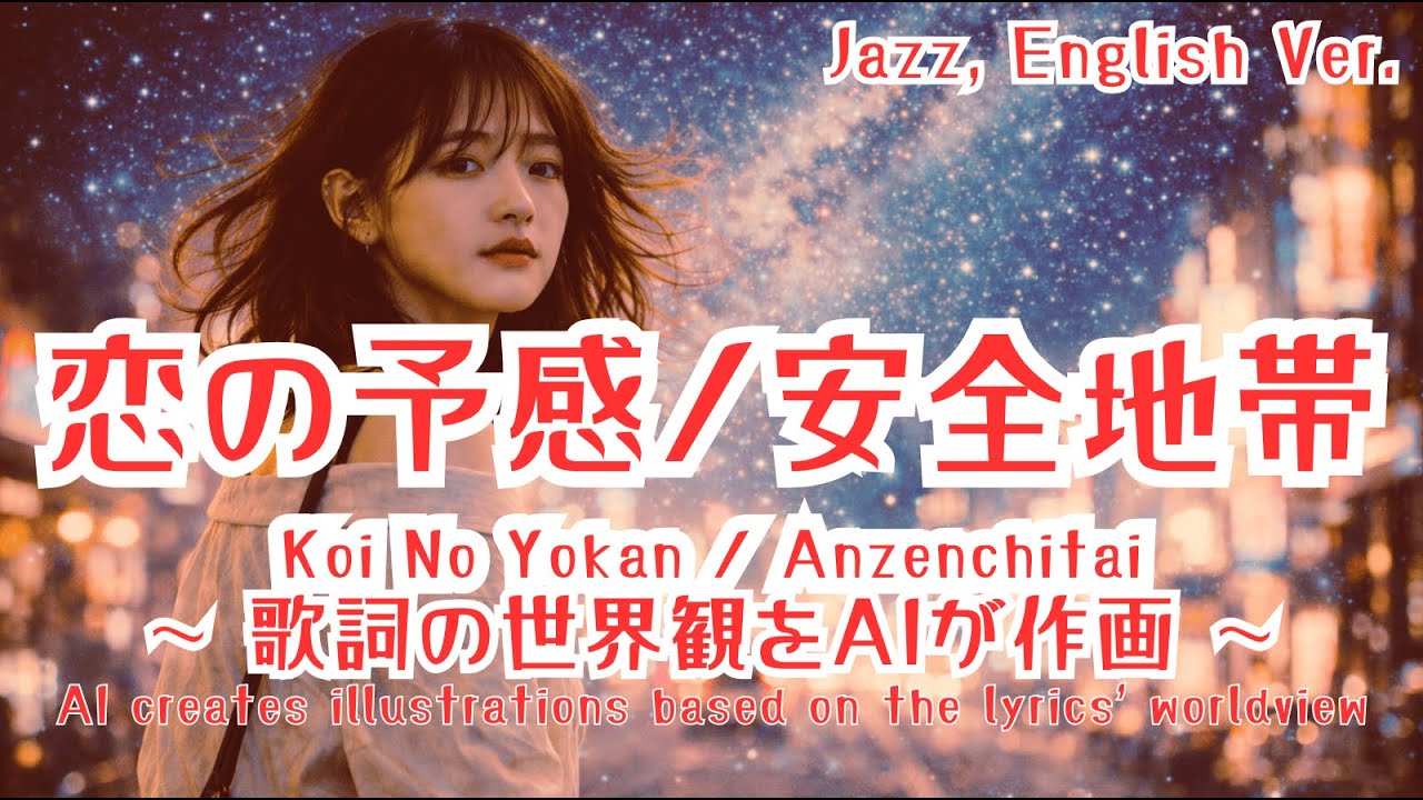 恋の予感/安全地帯【ai jazz vocal Japanese cover】 「Koi No Yokan」  #jazzballad #slowjazz
