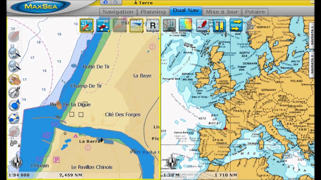 MaxSea Time Zero : Moteur Cartographique