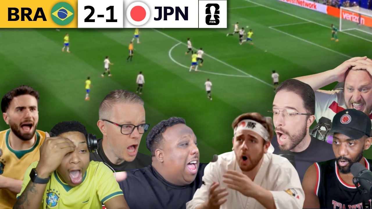JAPAN FANS HEARTBROKEN 😭 BRAZIL FANS ERUPT After 96&rsquo; MINUTE MARTINELLI WINNER! | MATCH REACTIONS