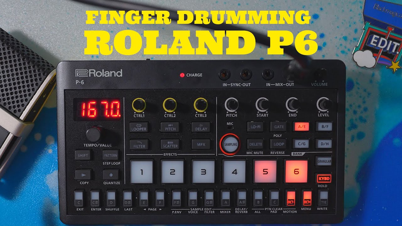 Roland P6 - Actually good for finger drumming?!