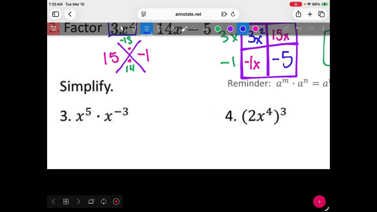 Algebra 3.10.26 e & continuous compounding 