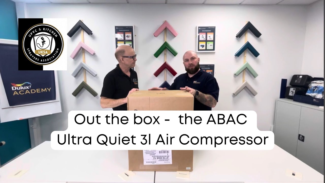 uPVC Spraying Tips - ABAC Gentilin Ultra Quiet Air Compressor Unboxing
