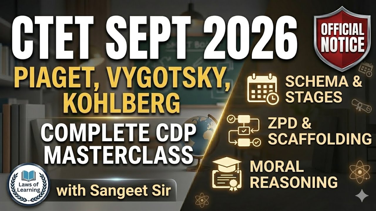 CTET Master Chart: Piaget, Vygotsky & Kohlberg(পিঁয়াজে, ভাইগটস্কি এবং কোহলবার্গ)